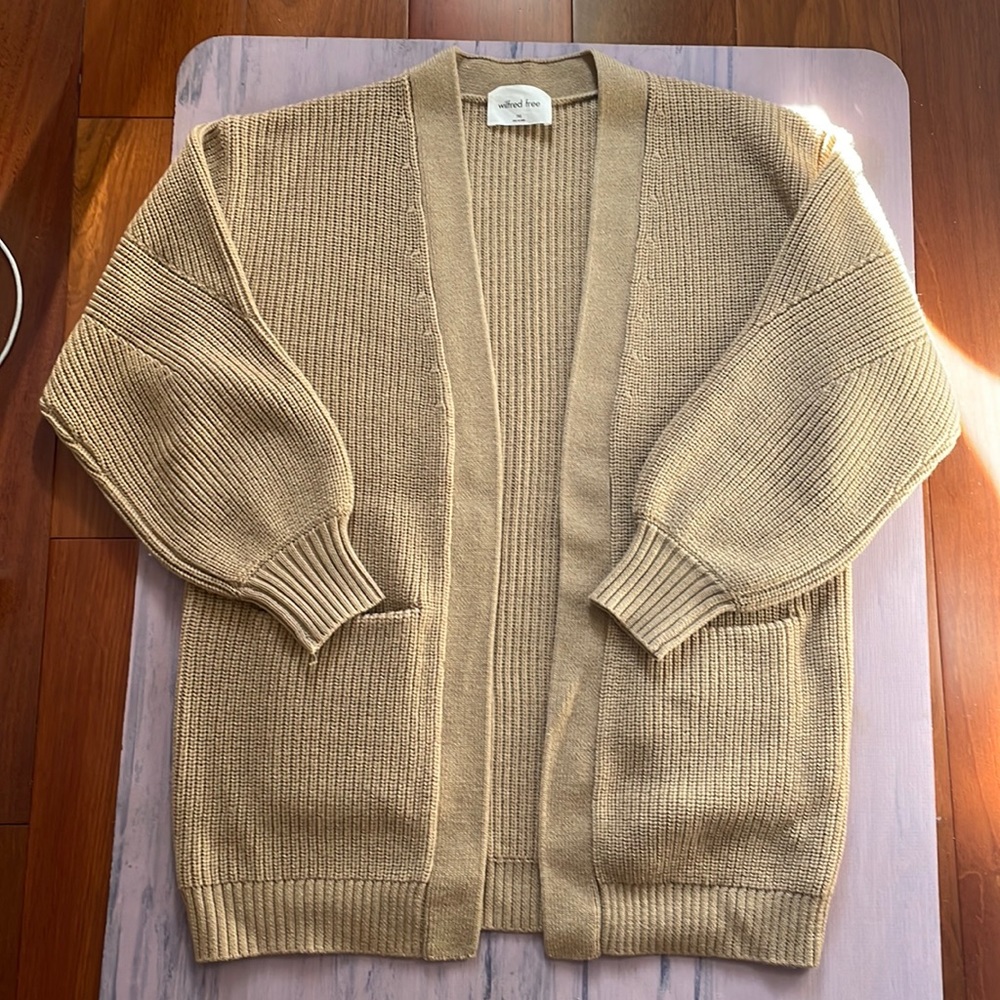 Aritzia Unwind Cardigan Long Merino Wool New